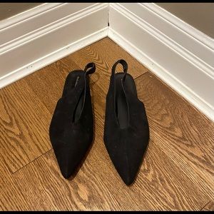 Women’s Black Suede Flats